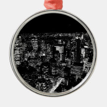 Black & White New York Ornaments