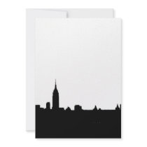 Black & White New York Silhouette Invitation