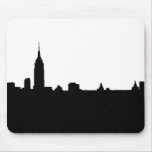 Black & White New York Silhouette Mouse Pads