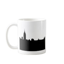 Black & White New York Silhouette Coffee Mugs