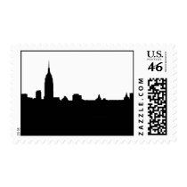 Black & White New York Silhouette Postage