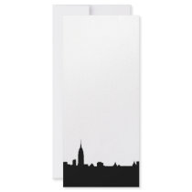 Black & White New York Silhouette Rack Card