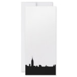 Black &amp; White New York Silhouette Rack Card