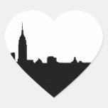 Black & White New York Silhouette Stickers