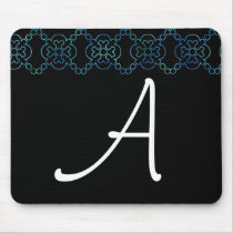 Black & White Ocean Cross Mousepad