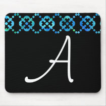 Black & White Ocean Cross Mousepad