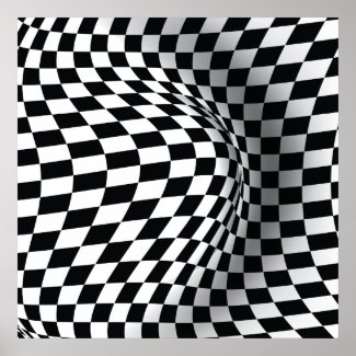 Black white op art optical illusion abstract print zazzle_print