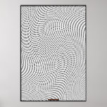 Black & White Op Art Optical Illusion Wall Poster