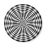 Black & White Optical Illusion Refrigerator Magnets