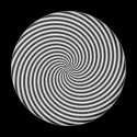 Black & White Optical Illusion Spiral magnets
