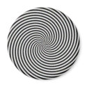 Black & White Optical Illusion Spiral magnets by JuJuGarden Black & White Optical Illusion Spiral magnets