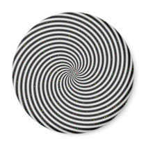 Black & White Optical Illusion Spiral magnets by JuJuGarden Black & White Optical Illusion Spiral magnets