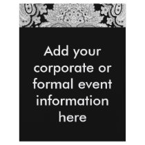 Black & White Paisley Fliers Full Color Flyer