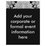 Black & White Paisley Fliers flyers