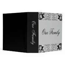 Black & White Paisley Photo Ablum Vinyl Binders