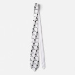 black white palms ties