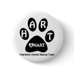 Black & White Paw Print Pins