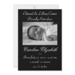 Black & White Photo Birth Announcement