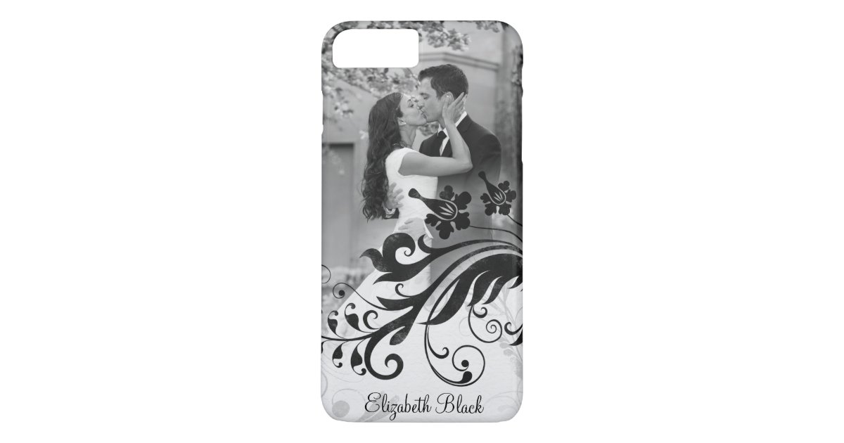 Black White Photo Template iPhone 7 Plus Case Zazzle