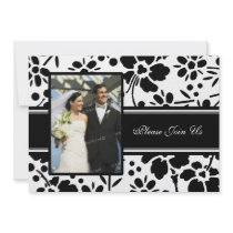 Black & White Photo Wedding Vow Renewal Invitation