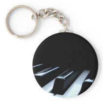 Black & White Piano Keys Key Chains