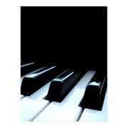 Black & White Piano Keys print