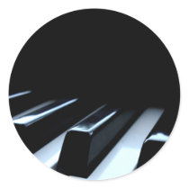 Black & White Piano Keys Stickers