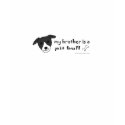 Black & White Pit Bull Brother t-shirts by mcpetdoodles Black & White Pit Bull Brother t-shirts
