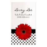 Black & White Polka Dot Business Card template