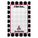 Black &amp; White Polka Dot Teacher Fashion Stationery