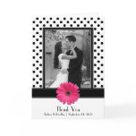 Black &amp; White Polka Dot Thank You Card