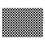Black White Polka-Dots Blank Card