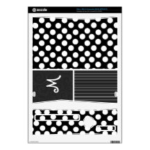 Black & White Polka Dots Xbox 360 S Console Skins