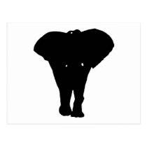 Black & White Pop Art Elephant postcards