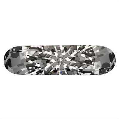 Black&White Primordial Egg Skateboard by CosmicWink