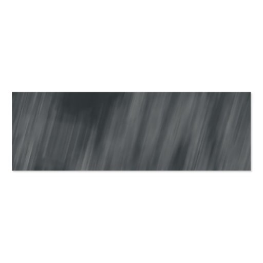black white rain pattern skinny profile cards business card template (back side)