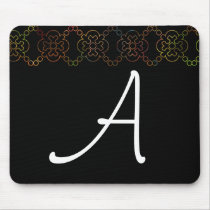 Black & White Rainbow Cross Mousepad