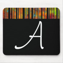Black & White Rainbow Lines Mousepad
