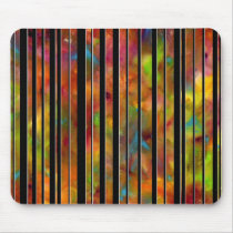 Black & White Rainbow Lines Mousepad