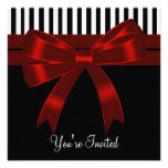 Black White Red All Occasion Party Invitation