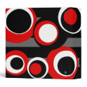black white red dots Black Stripes