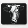 Black & White Retro Cow Graphic Mouse Pads