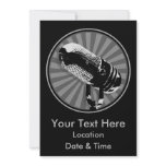 Black & White Retro Microphone Emblem Custom Announcements