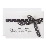 Black &amp; White Ribbon Invite