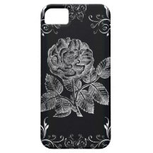 Black White Rose iPhone 5 Case