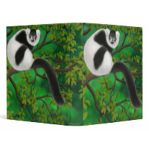 Black & White Ruff Lemur Binder