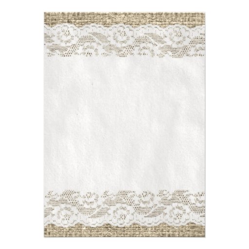 Black White Rustic Lace Bridal Shower Invitations
