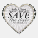 Black & White Save the Date Wedding Stickers