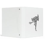 Black & White Scribble Pitcher 3 Ring Binder