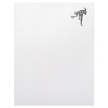 Black & White Scribble Pitcher Custom Letterhead